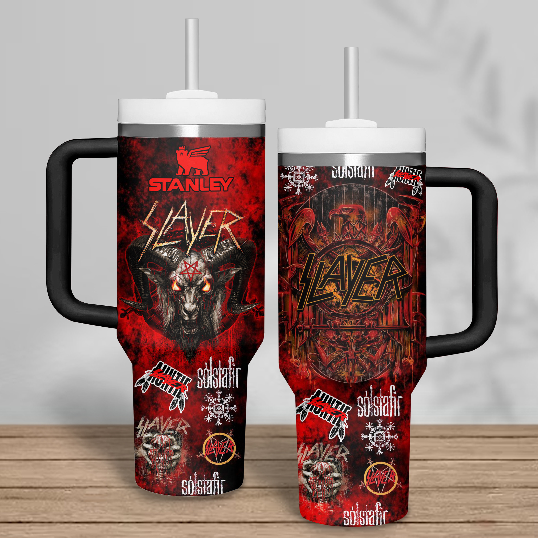 Slayer Band Music Custom Stanley Cup 40 oz 30 oz Tumbler With HandleTVC2301338 - Image 3