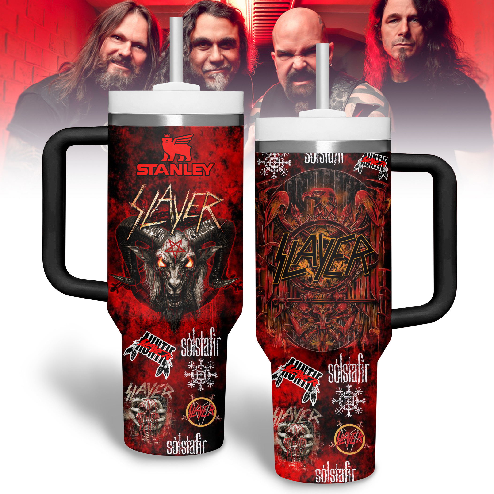 Slayer Band Music Custom Stanley Cup 40 oz 30 oz Tumbler With HandleTVC2301338