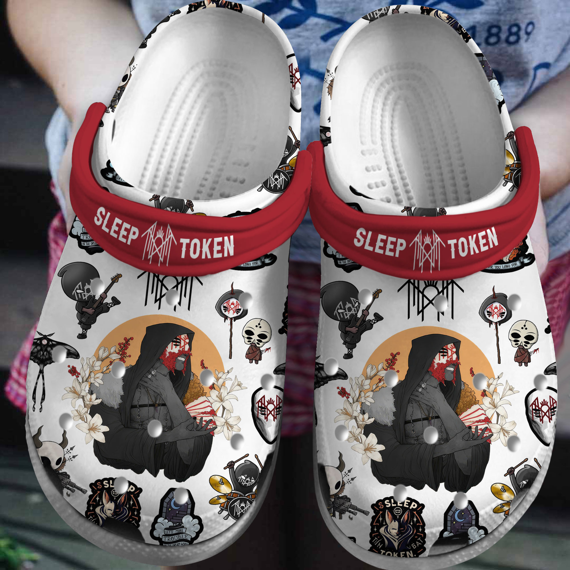 Sleep Token Music Crocs Crocband Clogs Shoes Comfortable For Men Women and Kids