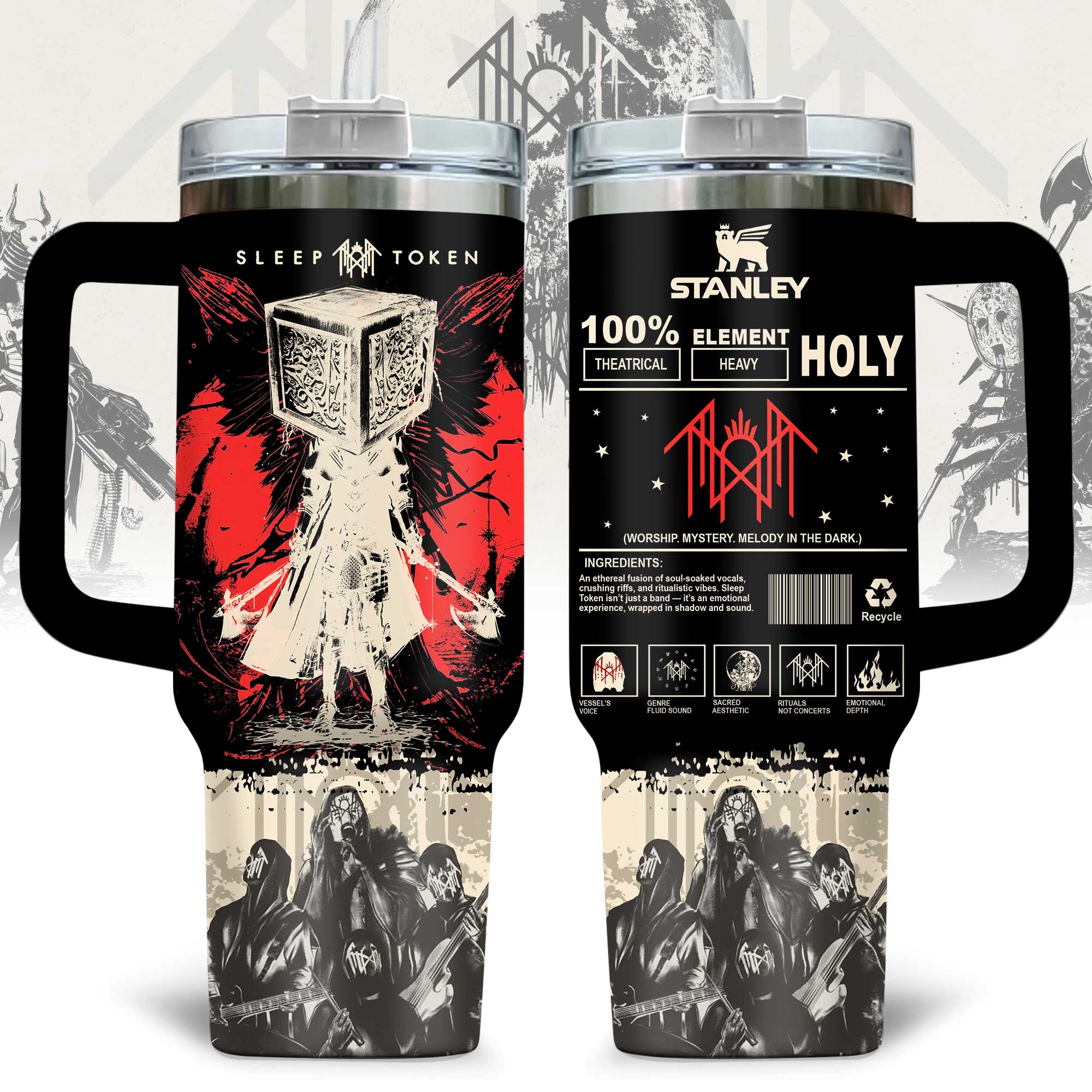 Sleep Token Music Custom Stanley Cup 40 oz 30 oz Tumbler With HandleTVC2301175