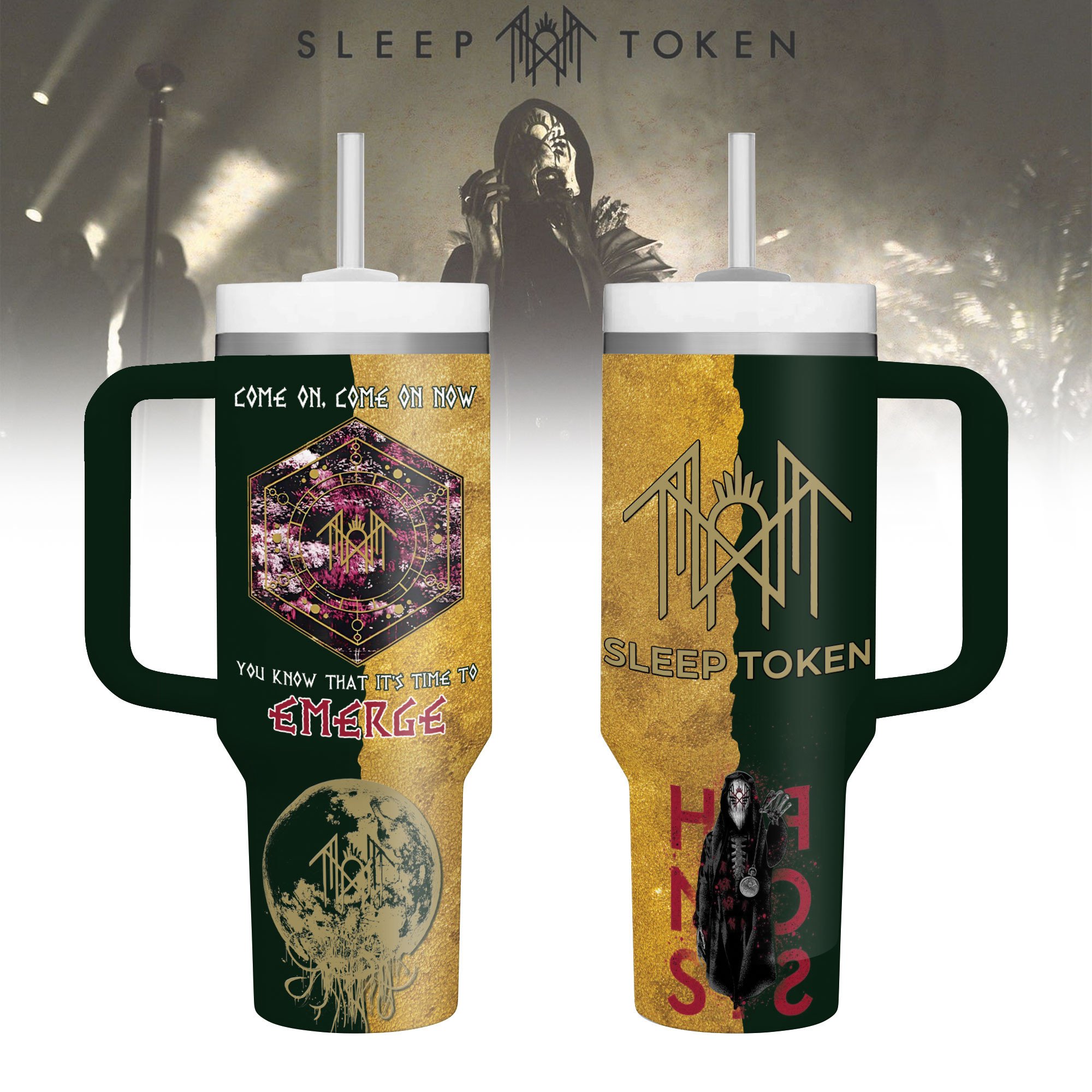 Sleep Token Music Custom Stanley Cup 40 oz 30 oz Tumbler With HandleTVC2301181