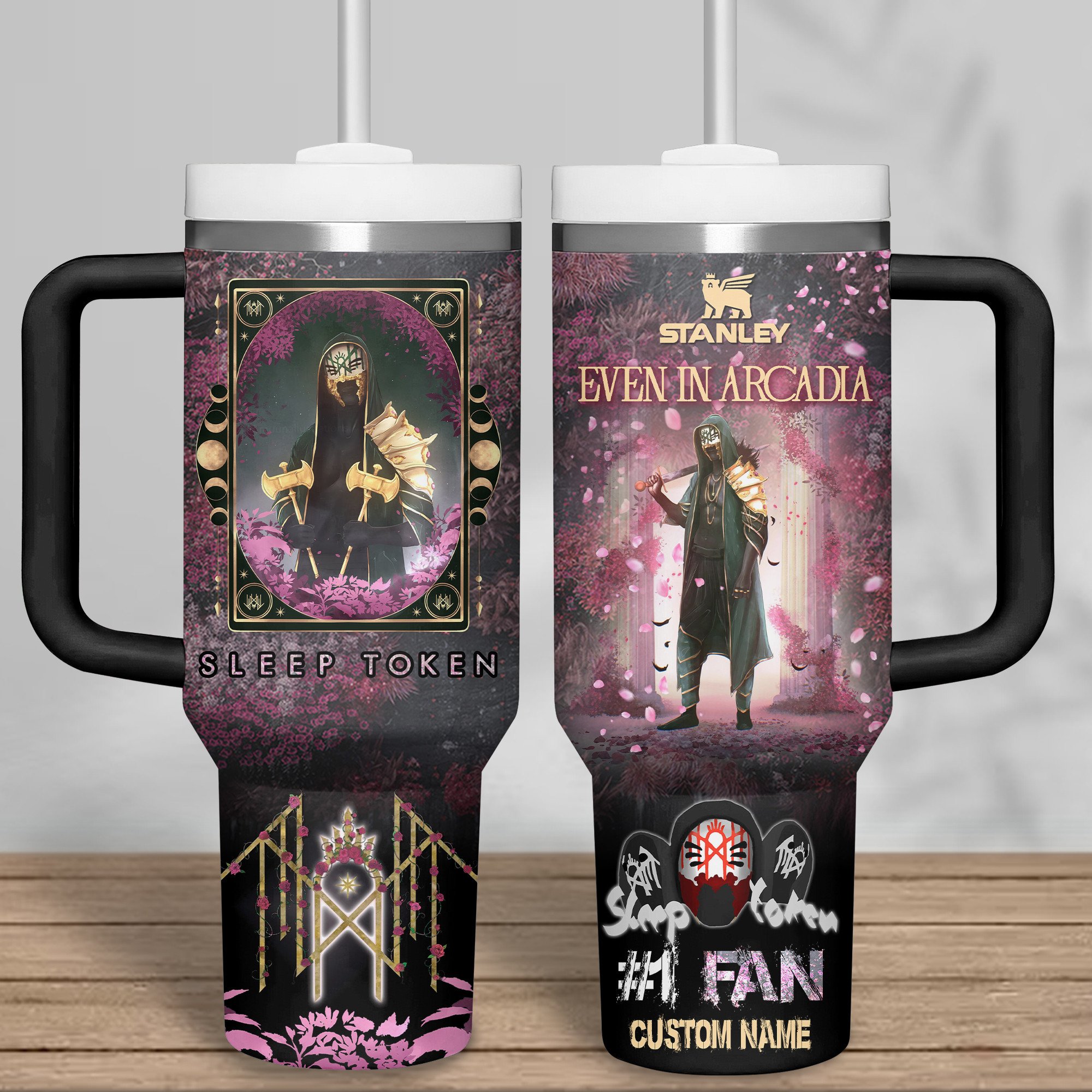 Sleep Token Music Custom Stanley Cup 40 oz 30 oz Tumbler With HandleTVC2301280 - Image 2