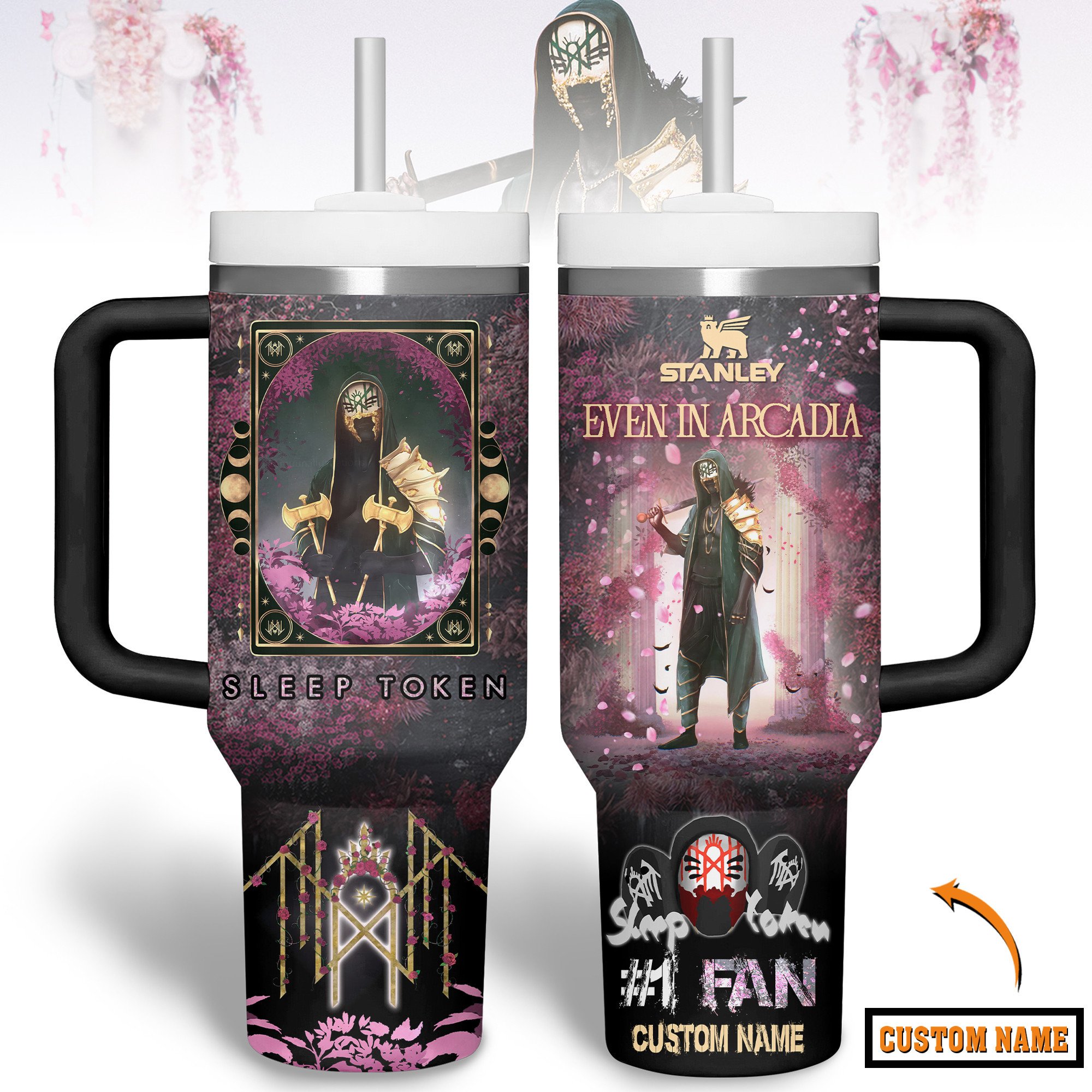 Sleep Token Music Custom Stanley Cup 40 oz 30 oz Tumbler With HandleTVC2301280