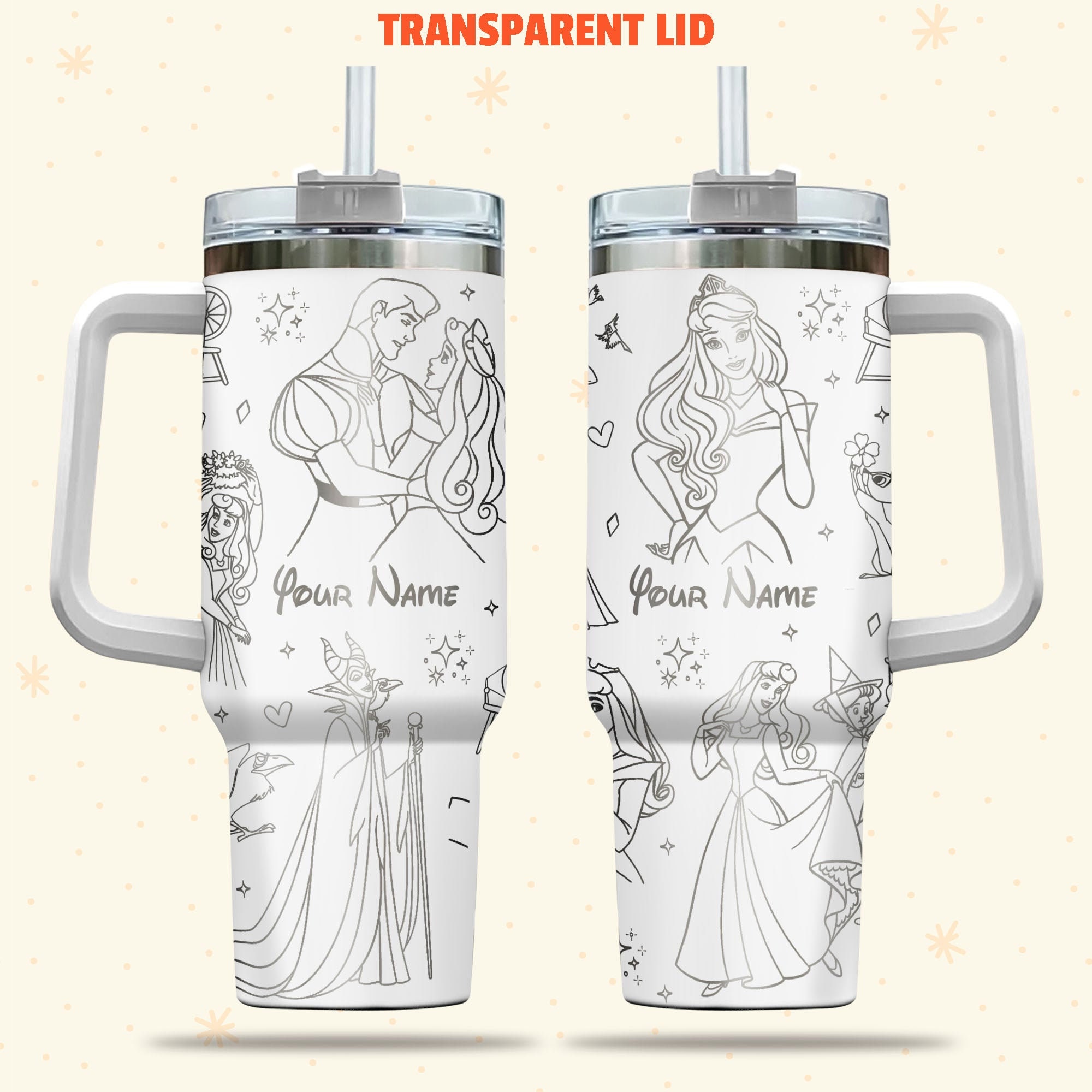 Sleeping Beauty Disney Cartoon Custom Stanley Cup 40 oz 30 oz Tumbler With HandleTVC2301976
