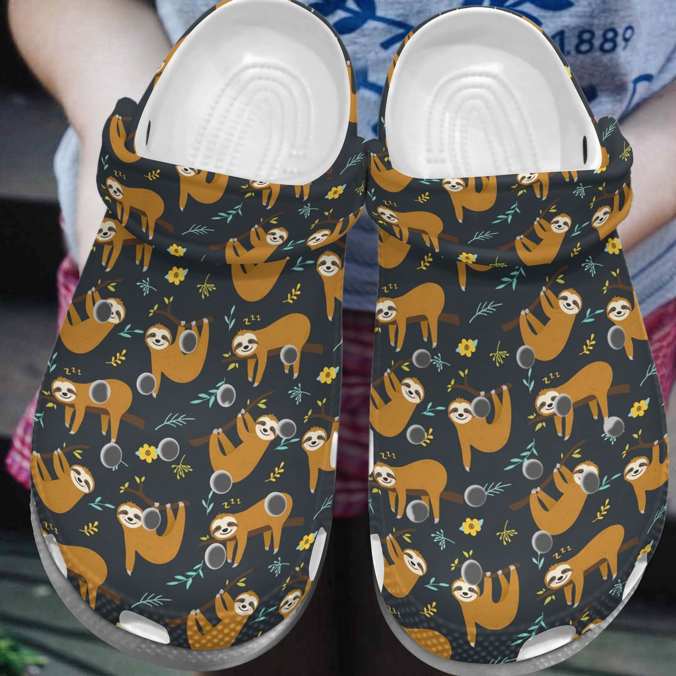 Sleeping Cuties Sloths Shoes Clogs Special Gift
