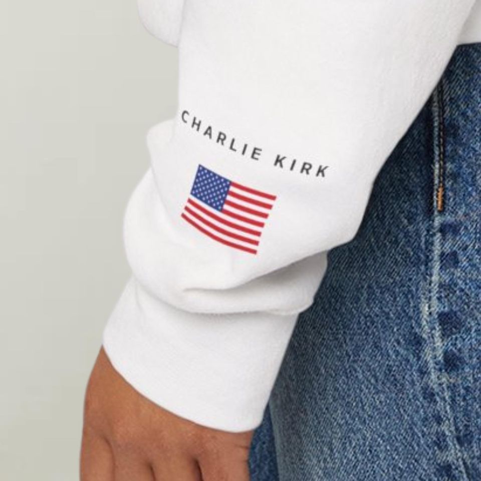 Sleeve Design Charlie Kirk Freedom Sweatshirt, Freedom Sweatshirt, Charlie Kirk 3D Sweatshirt - Image 7