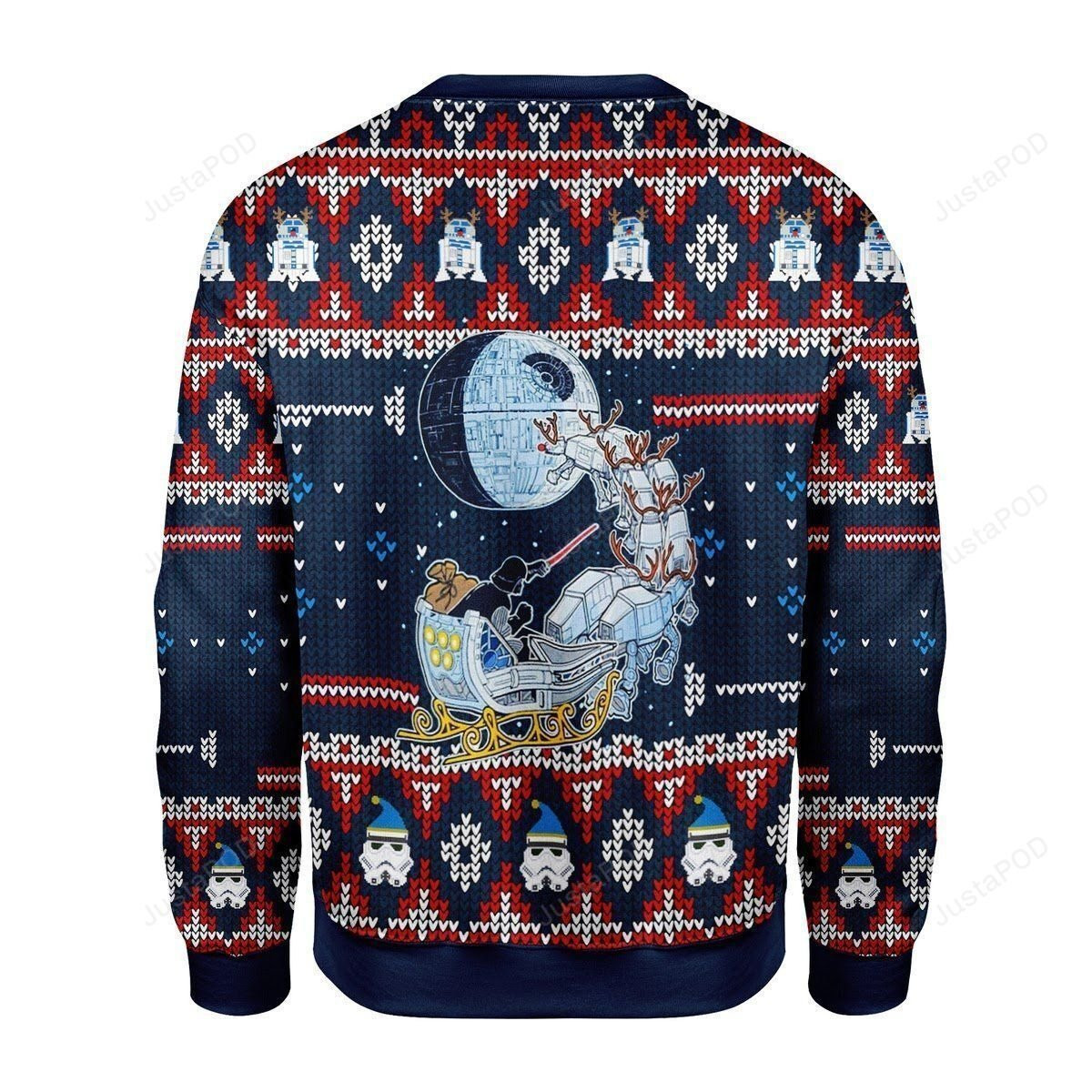 Sleigh Pulled By Reindeer Merry Christmas Gearhomies For Unisex Ugly Christmas Sweater Adult 3D Funny Matching for family