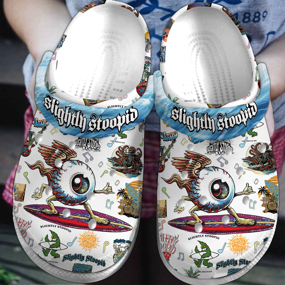 Slightly Stoopid Music Crocs Crocband Clogs Shoes Comfortable For Men Women and Kids