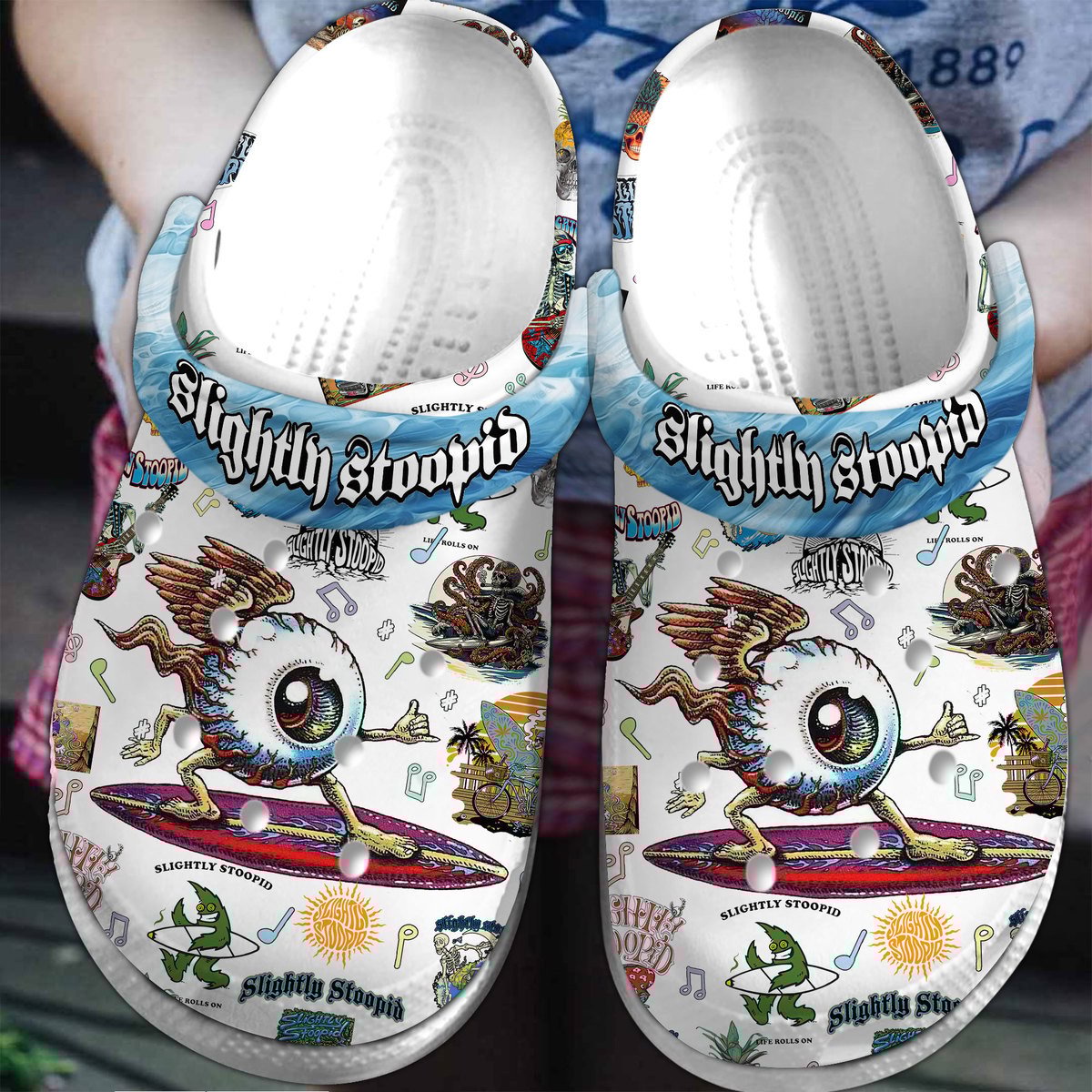 Slightly Stoopid Music Crocs Crocband Clogs Shoes Comfortable For Men Women and Kids