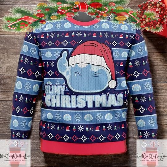 Slimy Christmas That Time I Get Reincarnated as a Slime Christmas Sweater - Image 6
