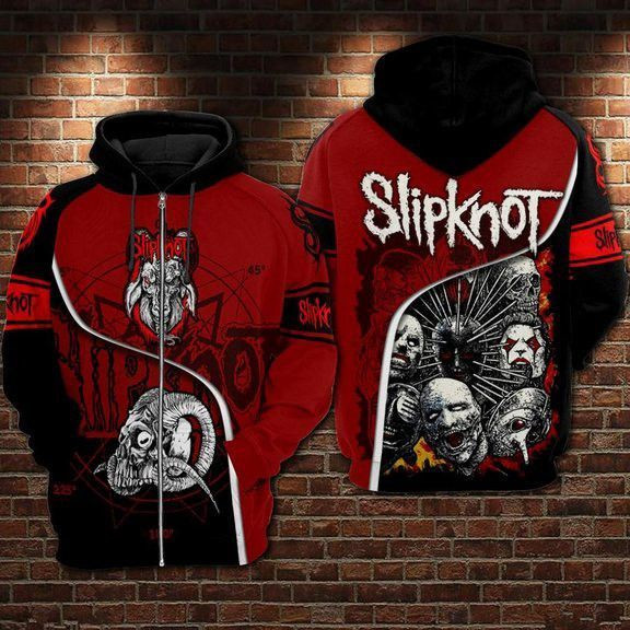 Slipknot 3D All Over Print Hoodie, Zip Hoodie