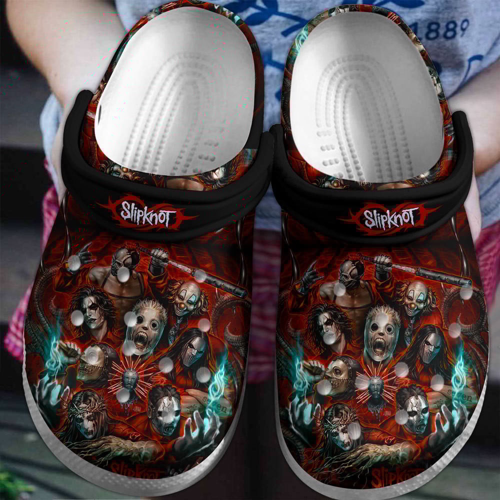 Slipknot Band Music Premium Crocs Crocband Clogs Shoes Comfortable For Men Women and Kids
