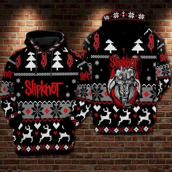 Slipknot Chsirtmas 3D All Over Print Hoodie, Zip Hoodie