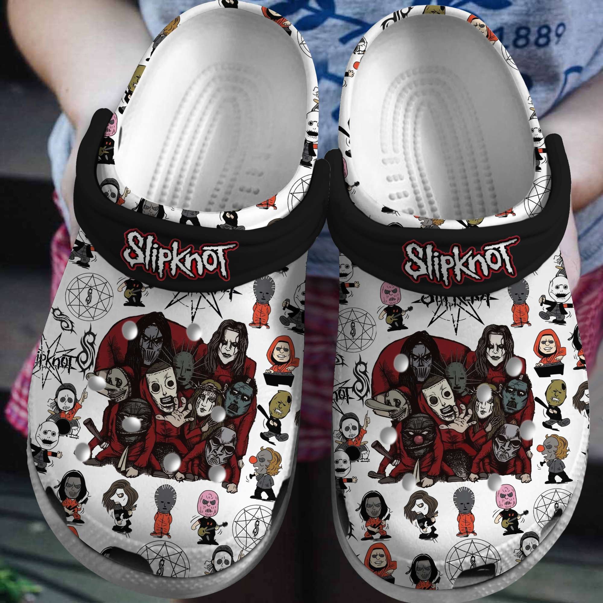 Slipknot Music Crocs Crocband Clogs Shoes Comfortable For Men Women and Kids