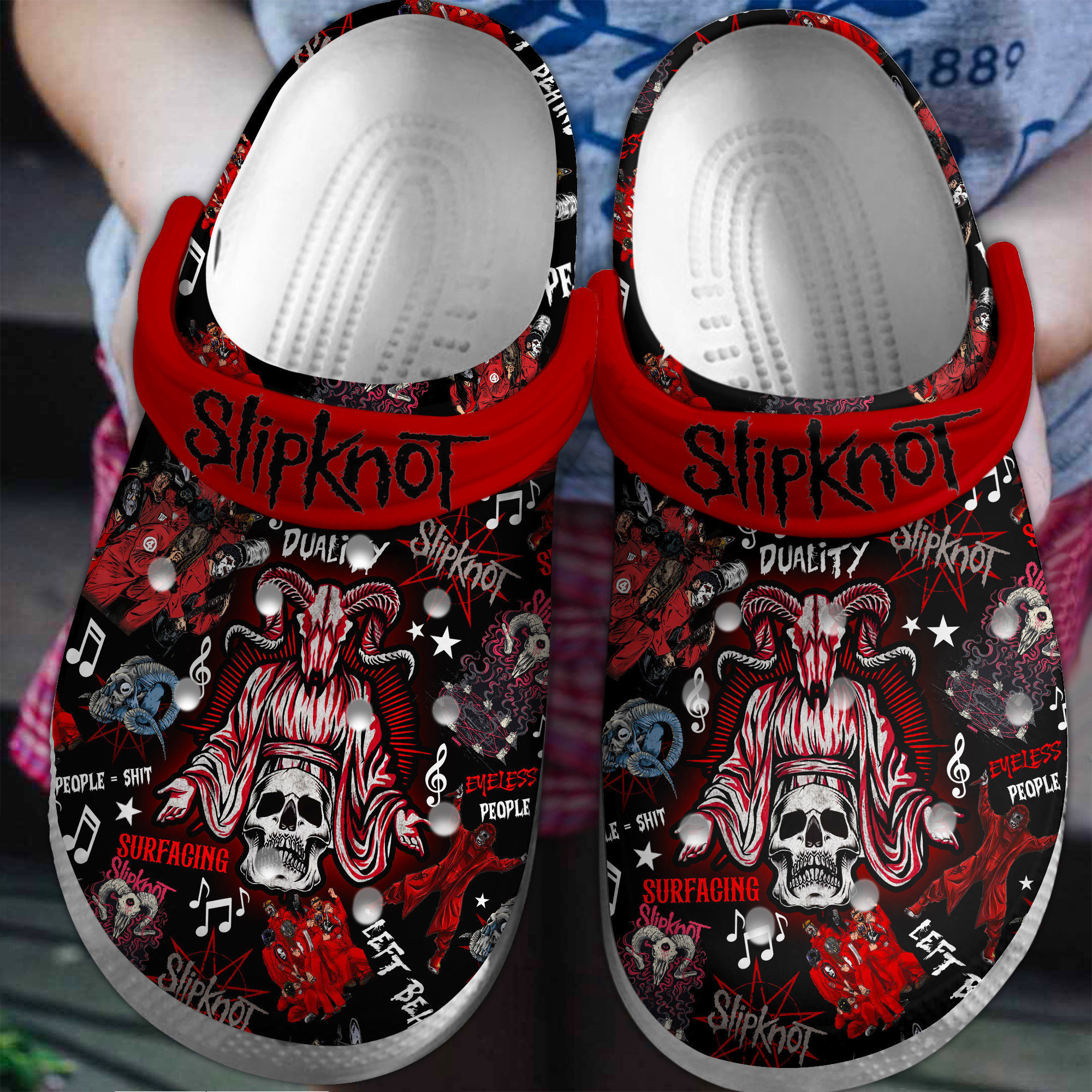 Slipknot Music Crocs Crocband Clogs Shoes Comfortable For Men Women and Kids
