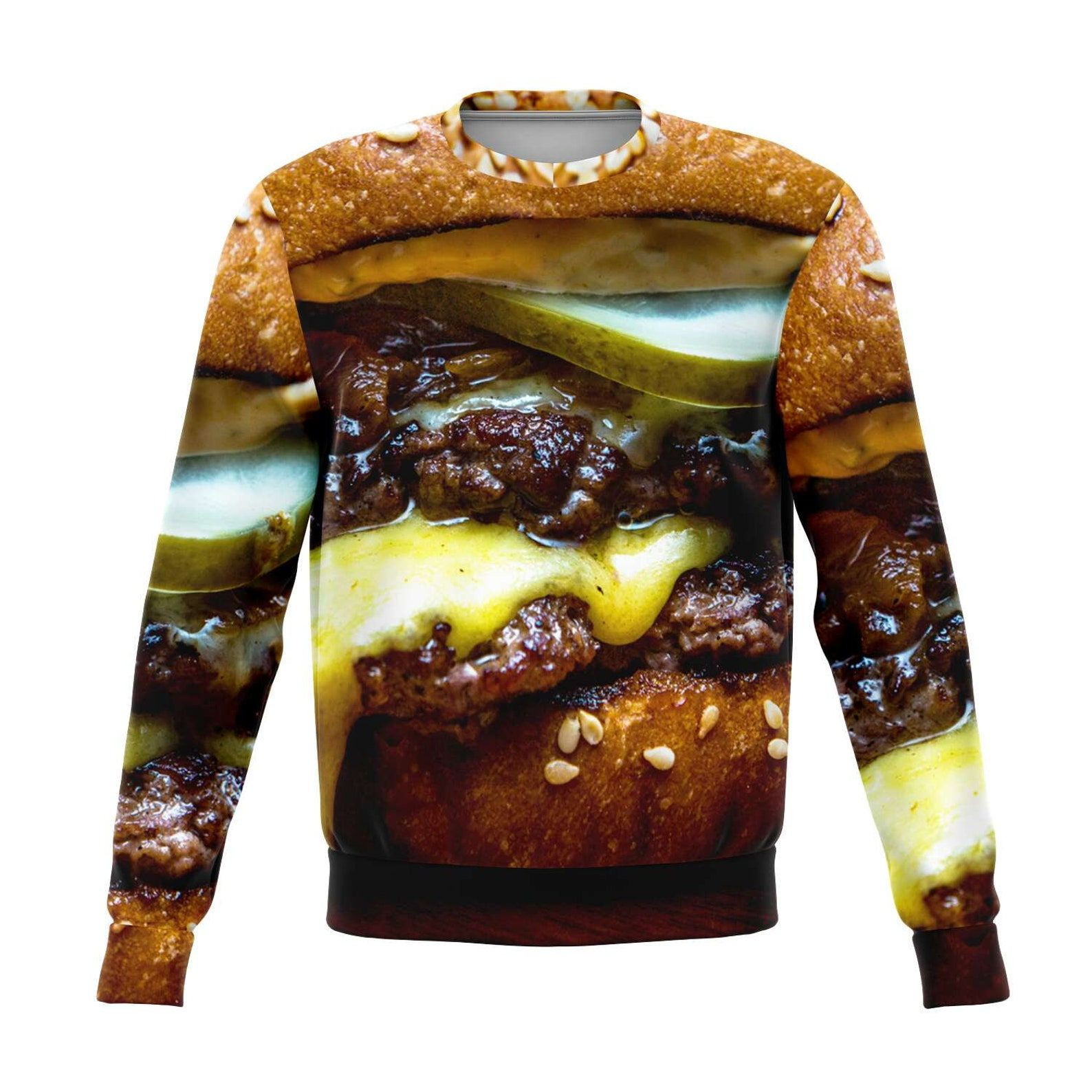 Sloopy Burger Ugly Christmas Sweater Adult 3D Funny Matching for family