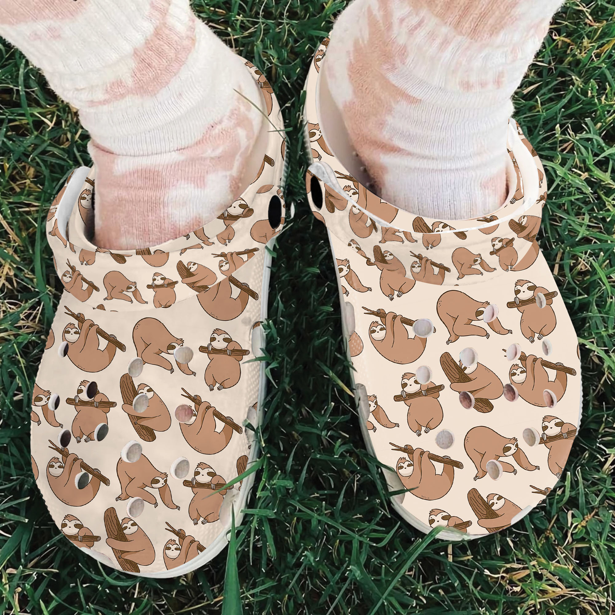 Sloth Animal Crocs Crocband Clogs Shoes Comfortable For Men Women and Kids