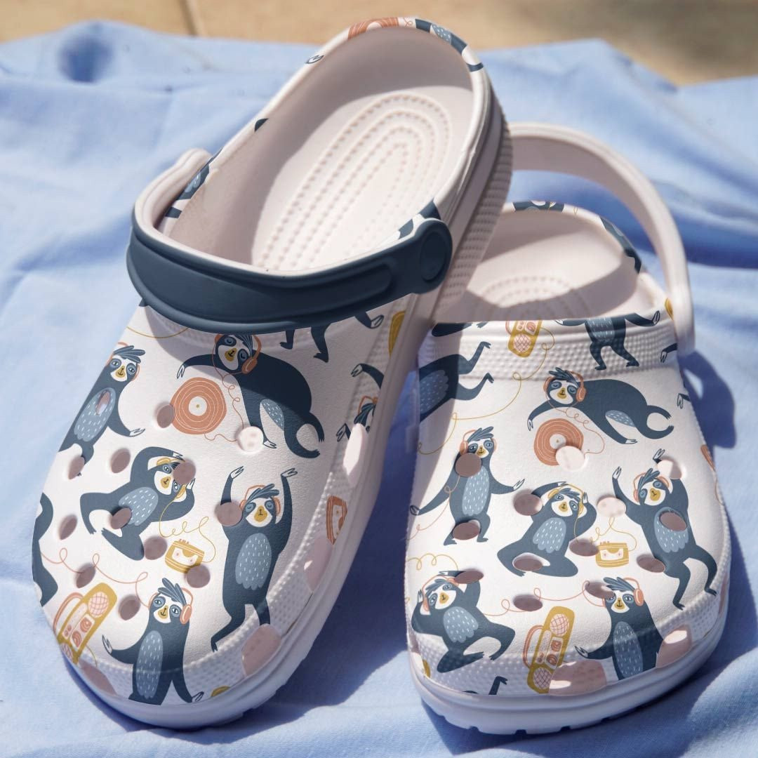 Sloth Chill Shoes - Happy Animal Clogs Gift For Son Daughter