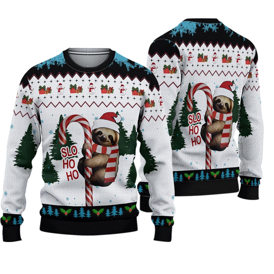 Sloth Christmas Sweaters for Women - Funny Ugly Christmas Sweater