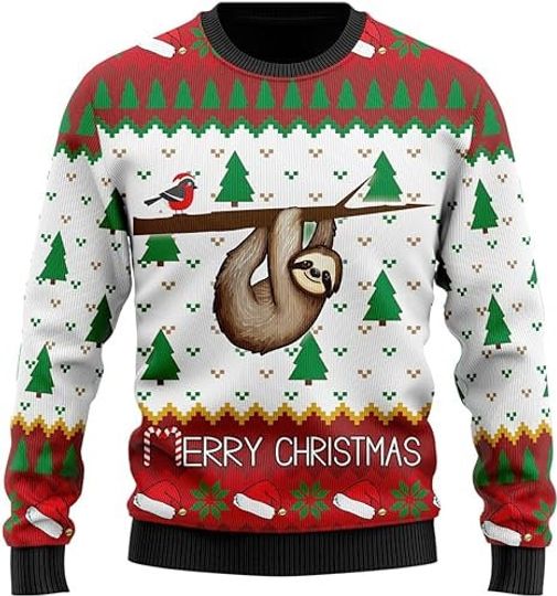 Sloth Christmas Sweaters for Women - Funny Ugly Christmas Sweater - Image 6