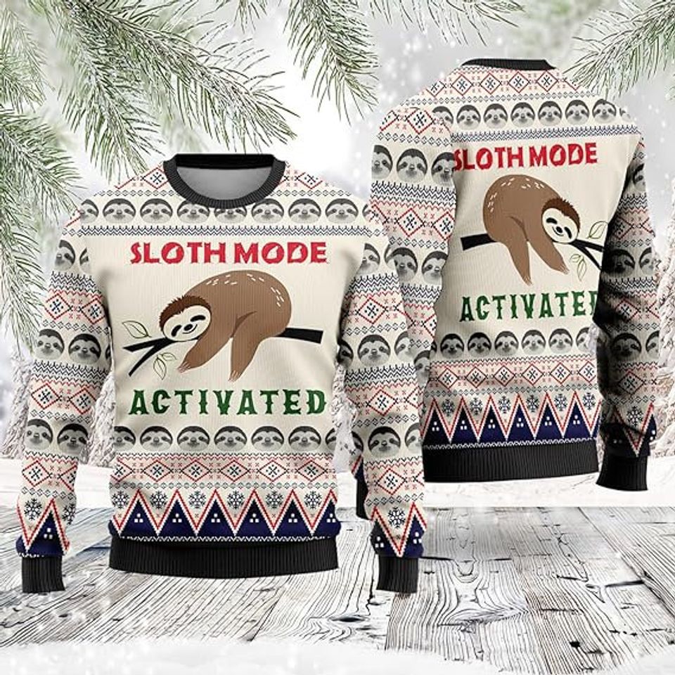 Sloth Christmas Sweaters - Funny Ugly Christmas Sweater