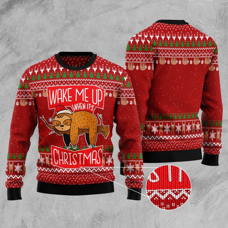 Sloth Christmas Ugly Sweater