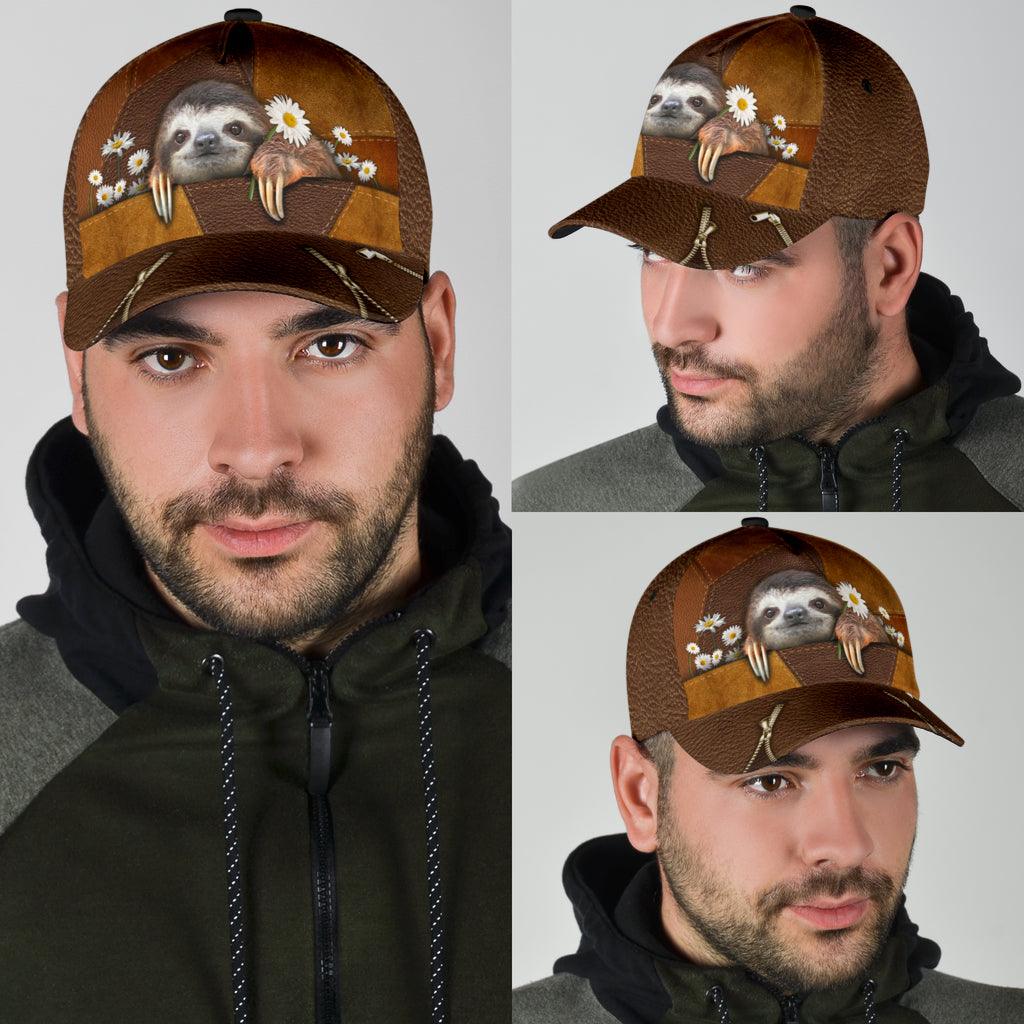 Sloth Classic Cap, Gift for Sloth Lovers Trucker Hats Custom Hats Gifts For Men & Women