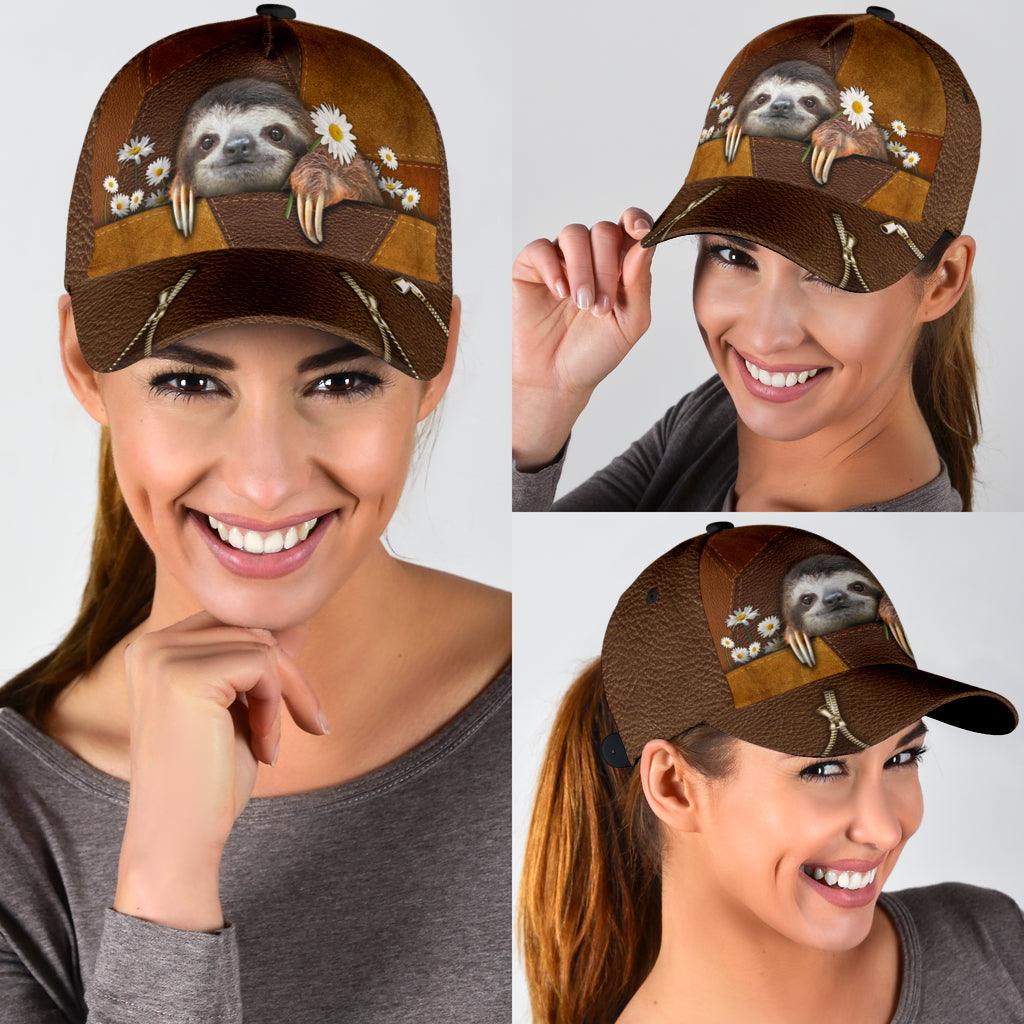 Sloth Classic Cap, Gift for Sloth Lovers Trucker Hats Custom Hats Gifts For Men & Women