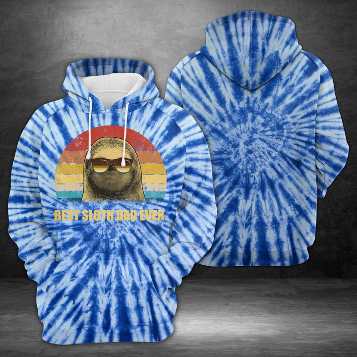 Sloth Dad 3D All Over Print Hoodie, Zip Hoodie