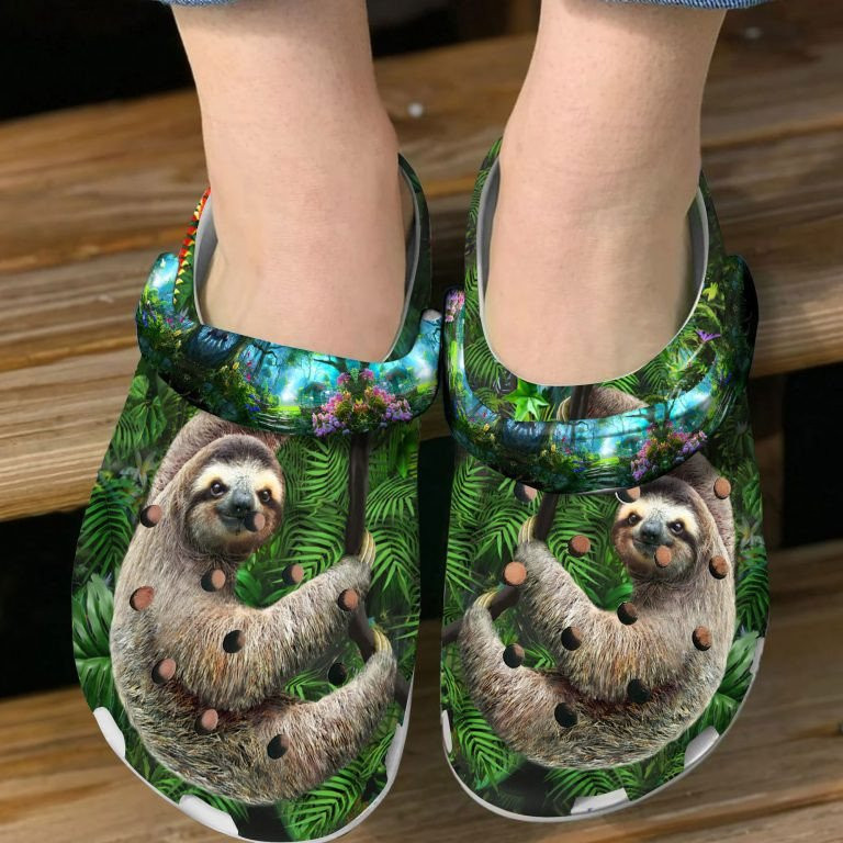 Sloth In The Forest Shoes Clogs Gifts For Men Women