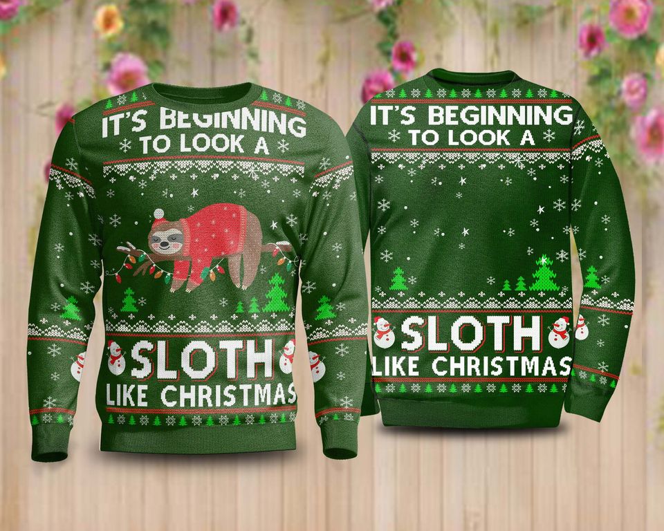 Sloth Like Ugly Christmas Sweater - Image 3