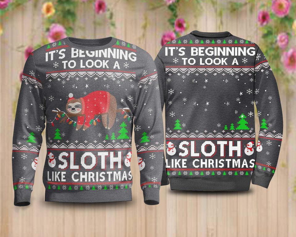Sloth Like Ugly Christmas Sweater - Image 5
