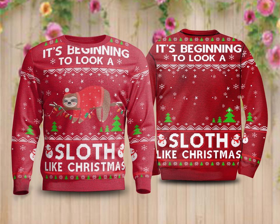 Sloth Like Ugly Christmas Sweater - Image 2
