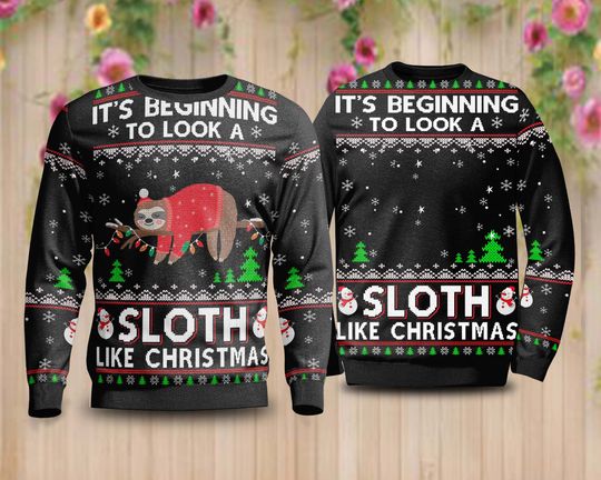 Sloth Like Ugly Christmas Sweater - Image 7