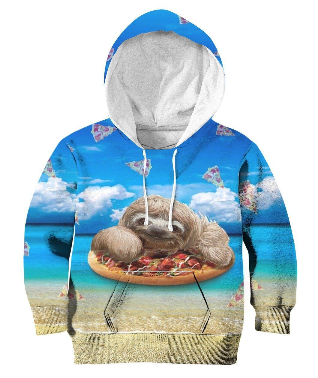Sloth Pizza 3D All Over Print Hoodie, Zip Hoodie
