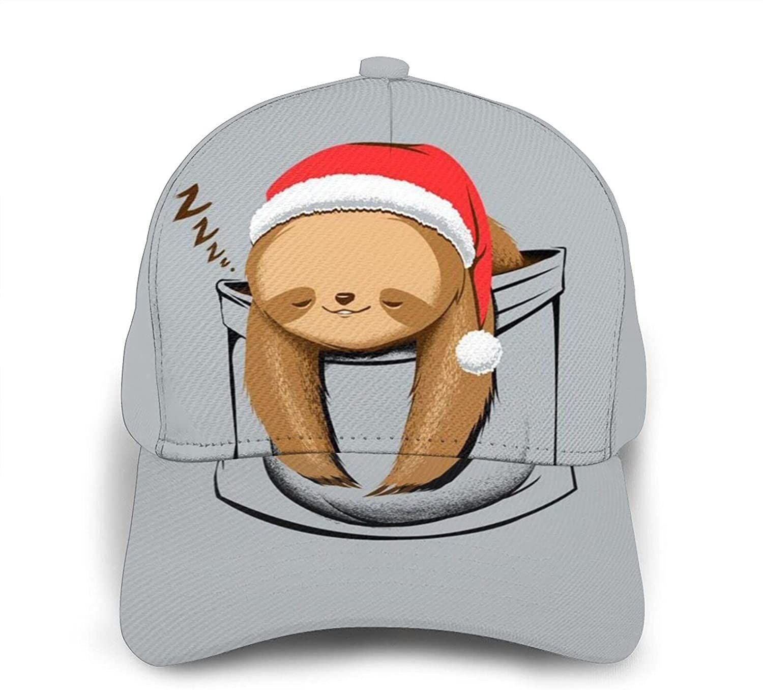 Sloth Print Casual Baseball 3D Cap Adjustable Twill Sports Dad Hats for Unisex Trucker Hats Custom Hats Gifts For Men & Women