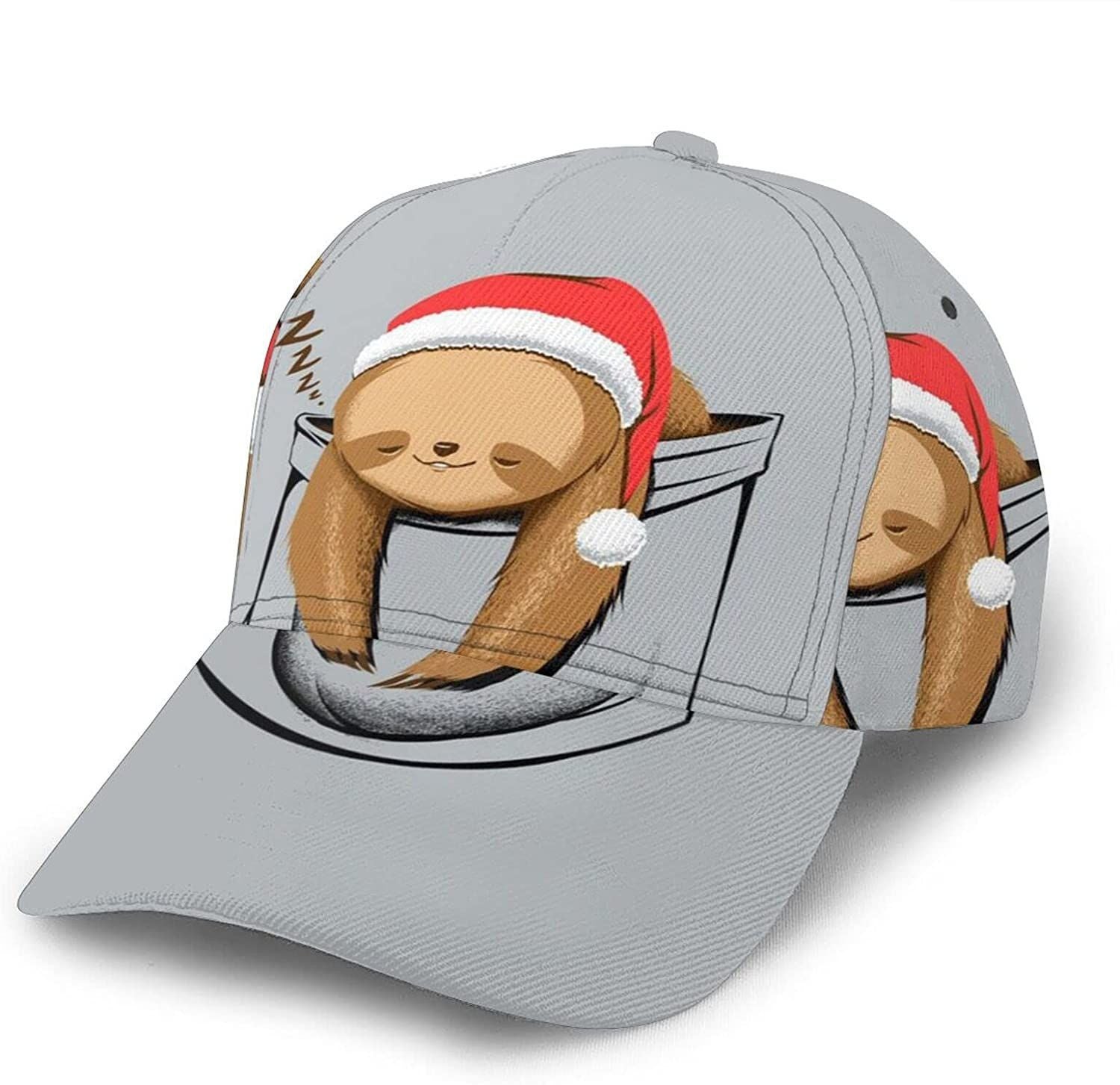 Sloth Print Casual Baseball 3D Cap Adjustable Twill Sports Dad Hats for Unisex Trucker Hats Custom Hats Gifts For Men & Women
