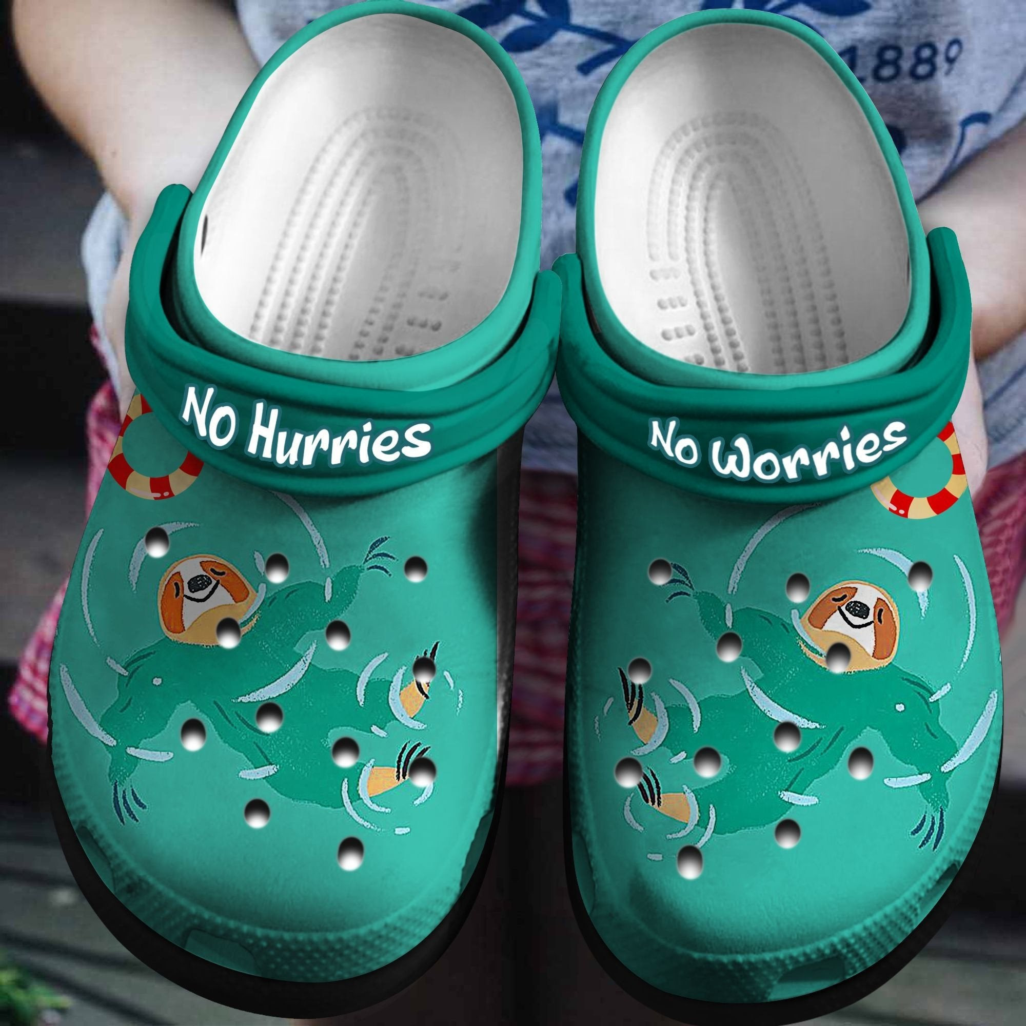 Sloth Swimming Shoes Summer 2022 - No Hurries No Worries Clogs