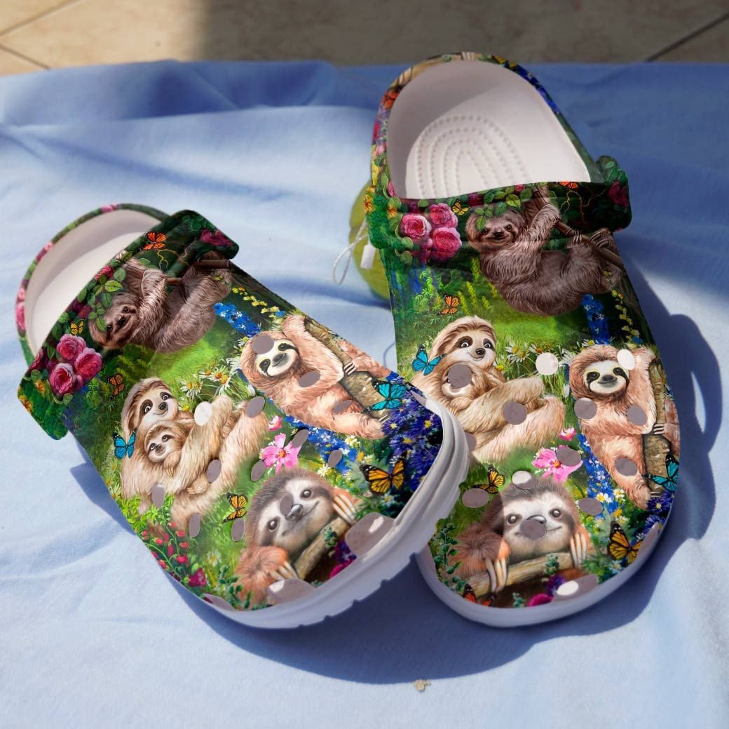 Sloth Tribe Shoes - Sloth With Nature clog For Children