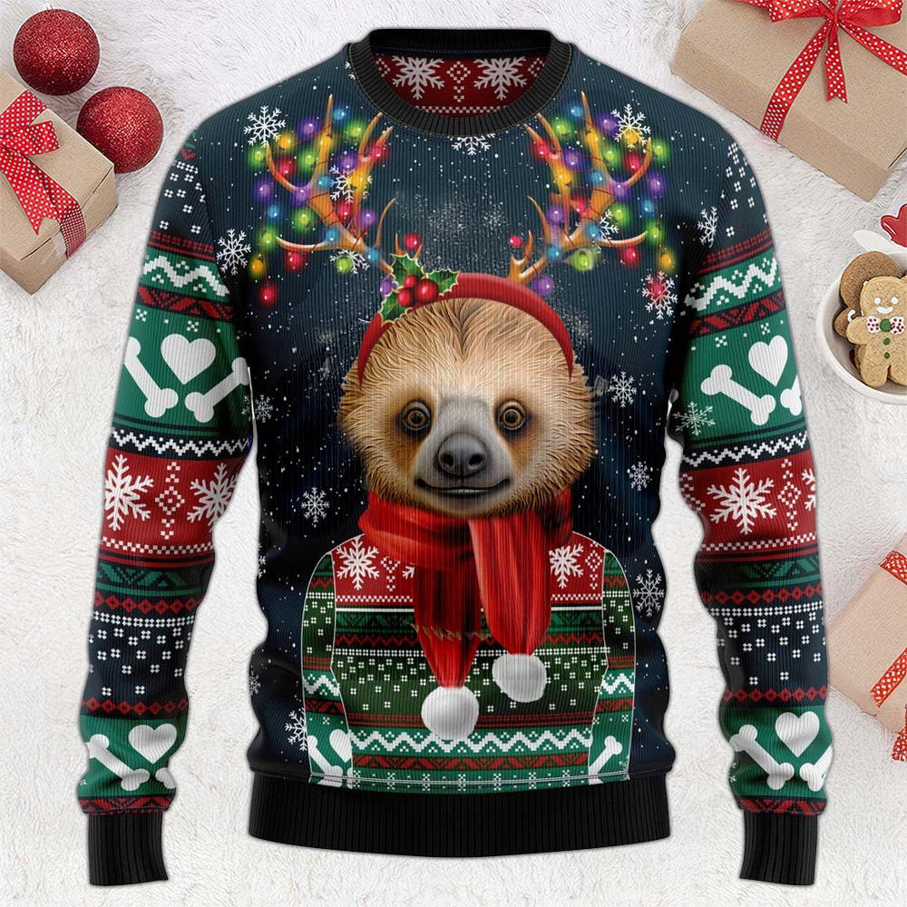 Sloth Ugly Christmas Sweater Sloth Lovers Funny Xmas Clothing Gifts For Dudes