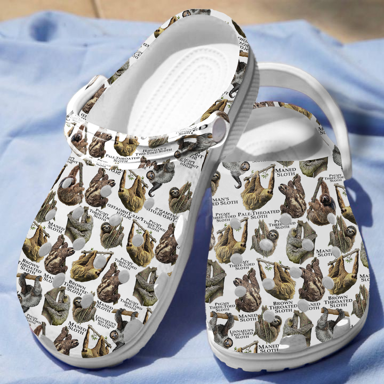 Sloths of the Tropical Rainforests Animal Crocs Crocband Clogs Shoes Comfortable For Men Women and Kids