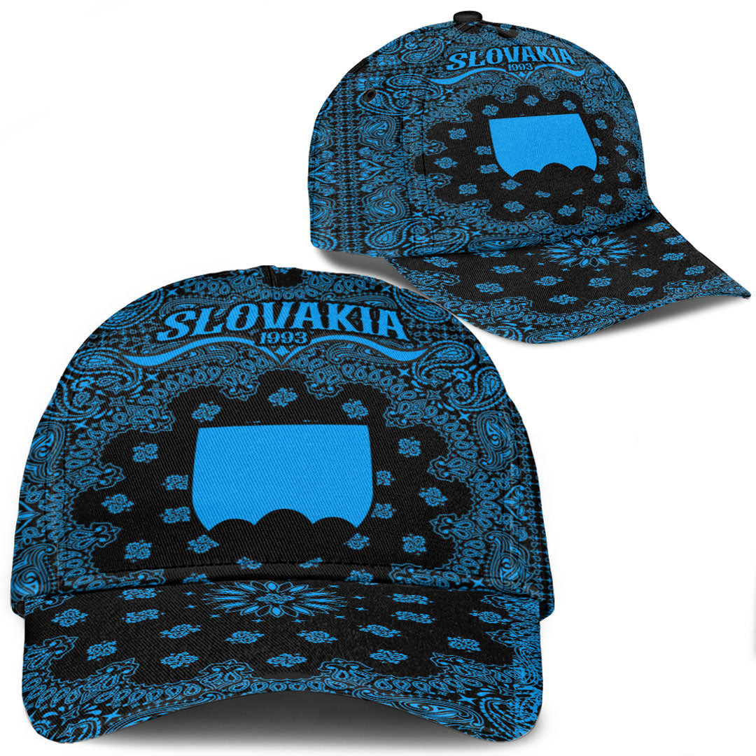 Slovakia Classic Cap Paisley Bandana Never Out of Date" Personalized Cap Trucker Hats Custom Hats Gifts For Men & Women"