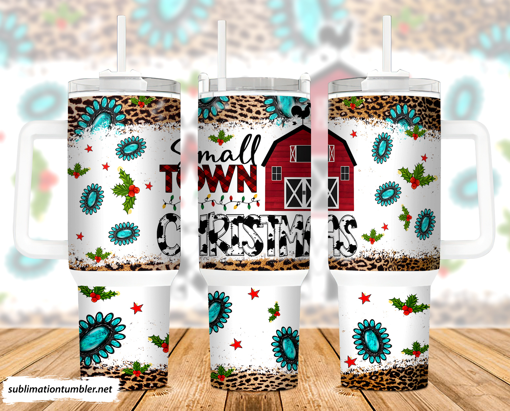 Small Town Christmas Custom Stanley Cup 40 oz 30 oz Tumbler With HandleTVC2301902