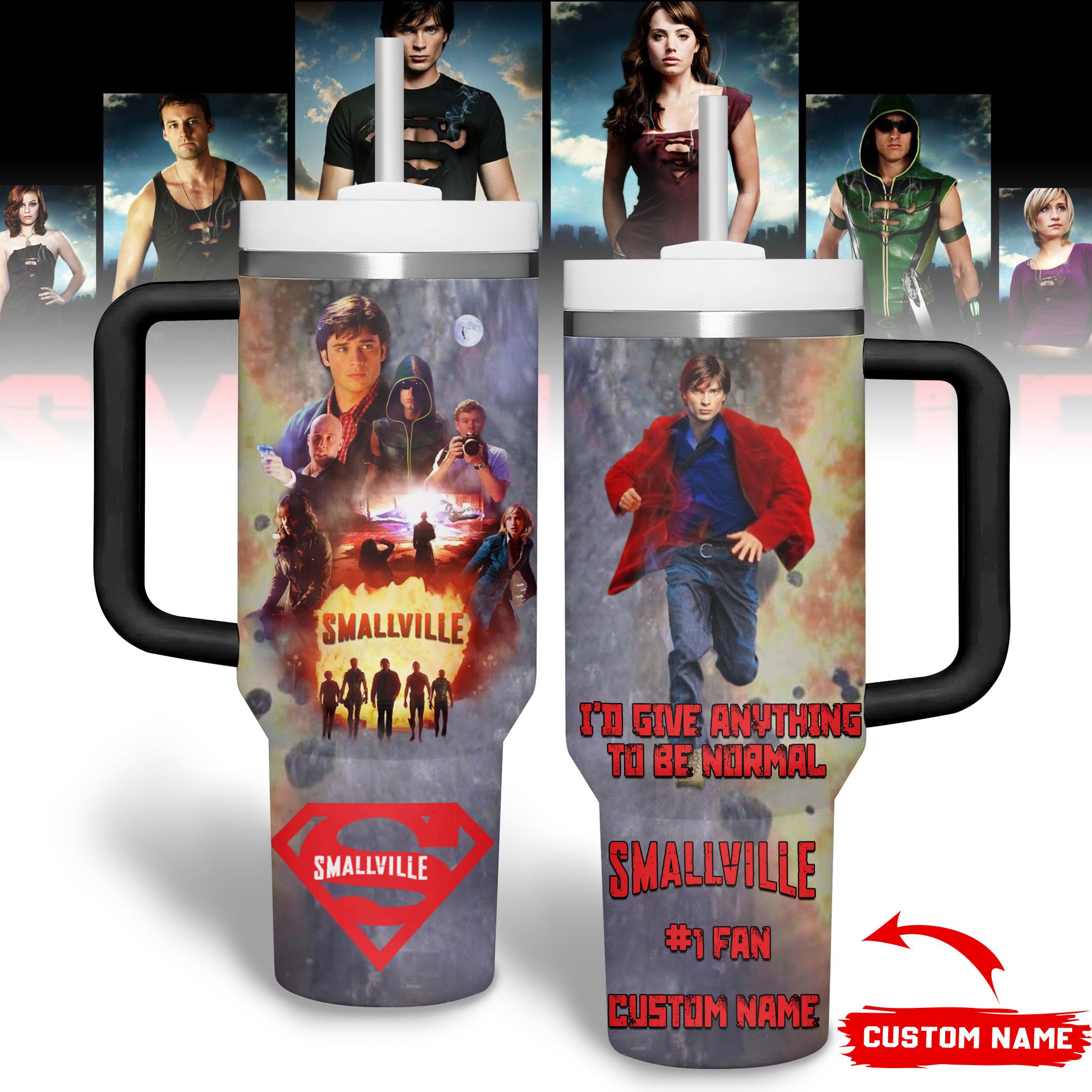 Smallville TV Series Custom Stanley Cup 40 oz 30 oz Tumbler With HandleTVC2301244