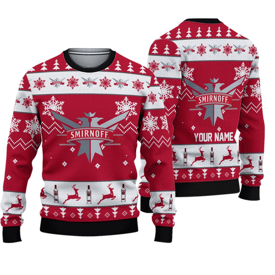 Smirnoff Vodka Christmas Ugly Sweater