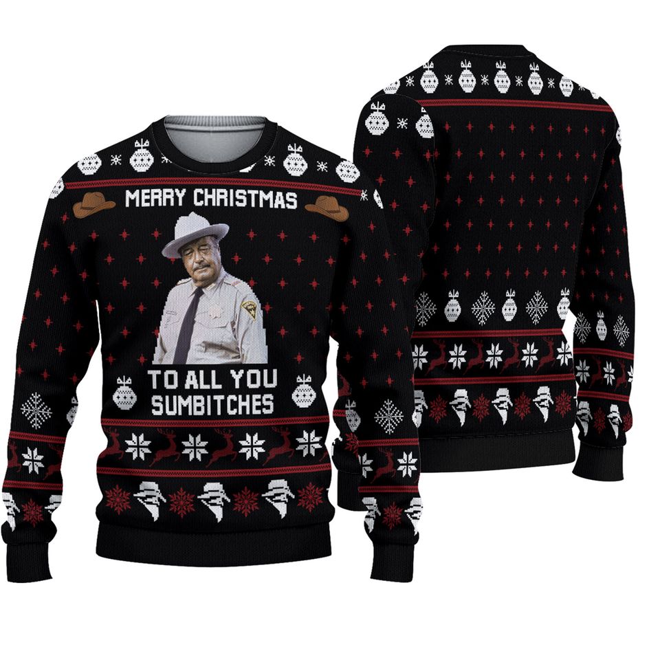 Smokey And The Bandit Ugly Christmas Sweater