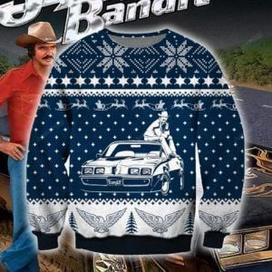 Smokey And The Bandit Ugly Christmas Sweater Adult 3D Funny Matching for family