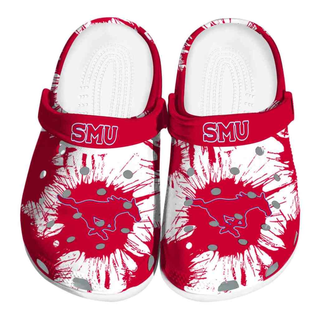 SMU Mustangs Splatter Graphics ClogTVC1801718