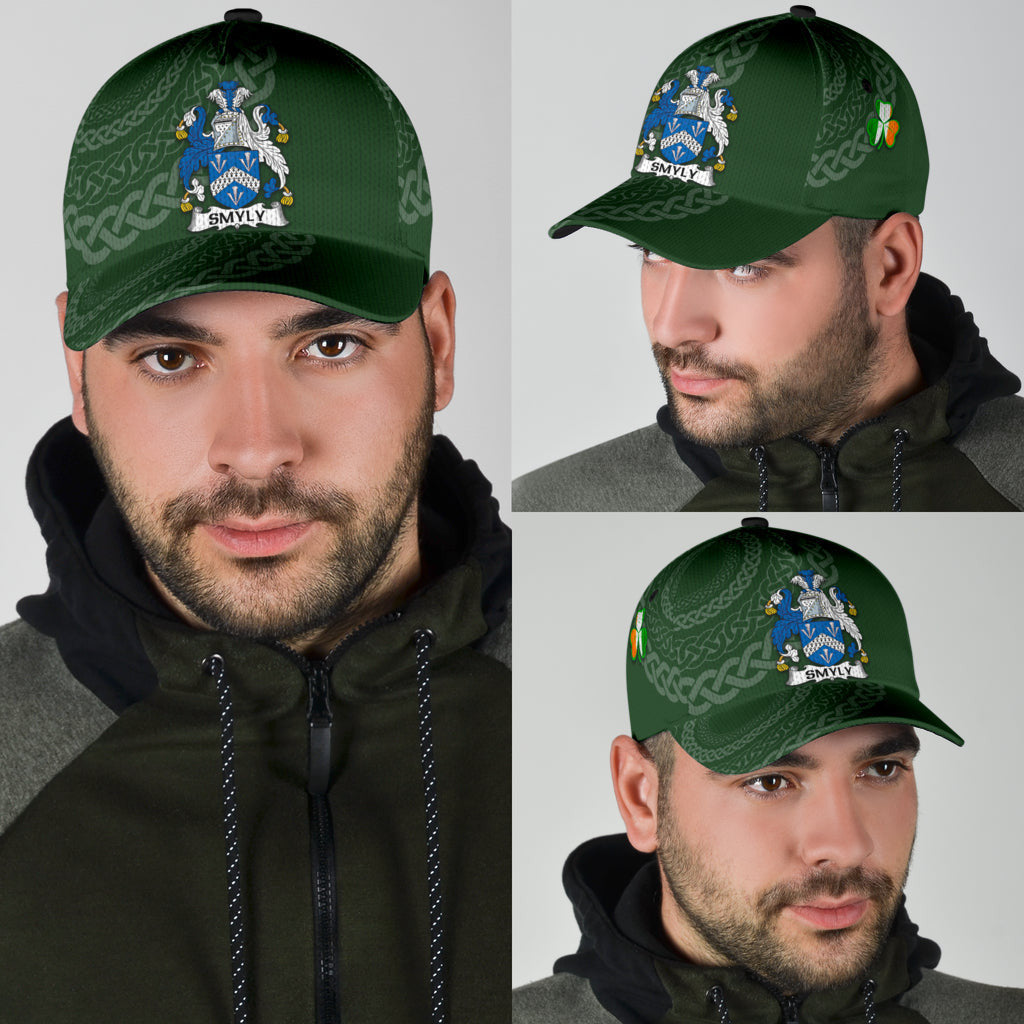 Smyly Coat Of Arms - Irish Family Crest St Patrick's Day Hat Classic Cap Trucker Hats Custom Hats Gifts For Men & Women