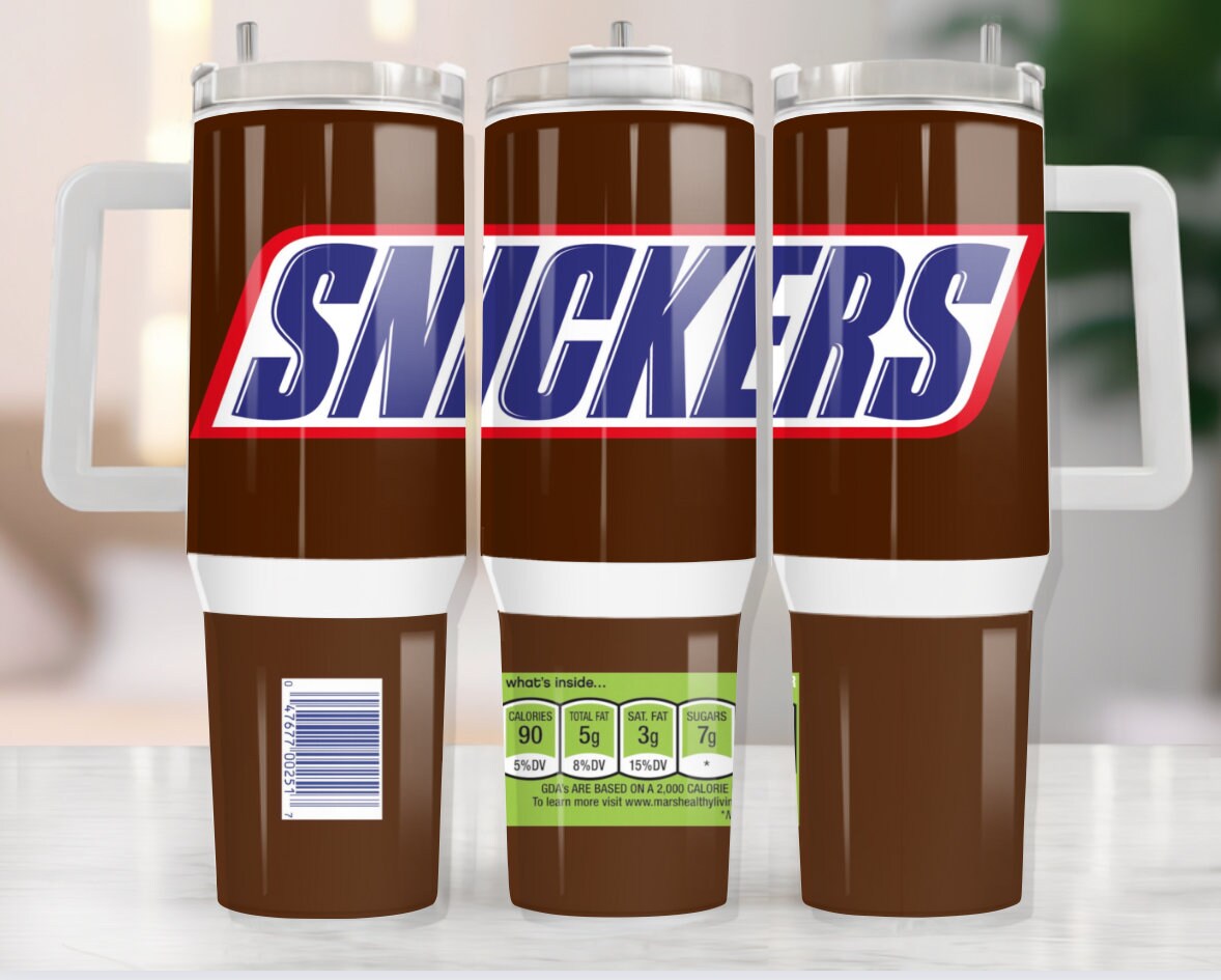 Snickers Chocolate Bar Custom Stanley Cup 40 oz 30 oz Tumbler With HandleTVC2301972